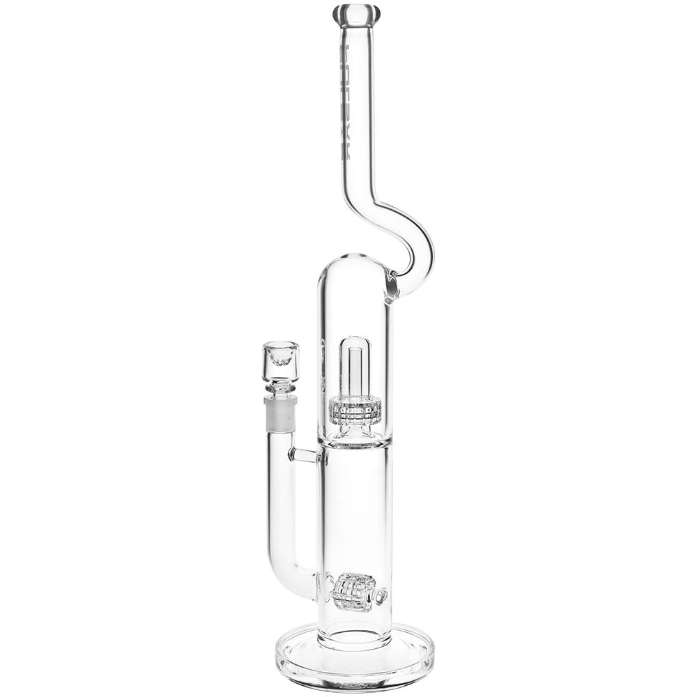 XL Kink Neck Double Chamber Chugger Glass Bong - 17.25"