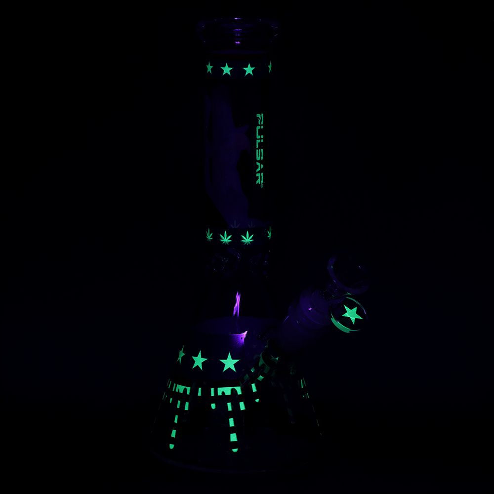 Uncle Sam Eagle Glass Beaker Bong - 9.75"