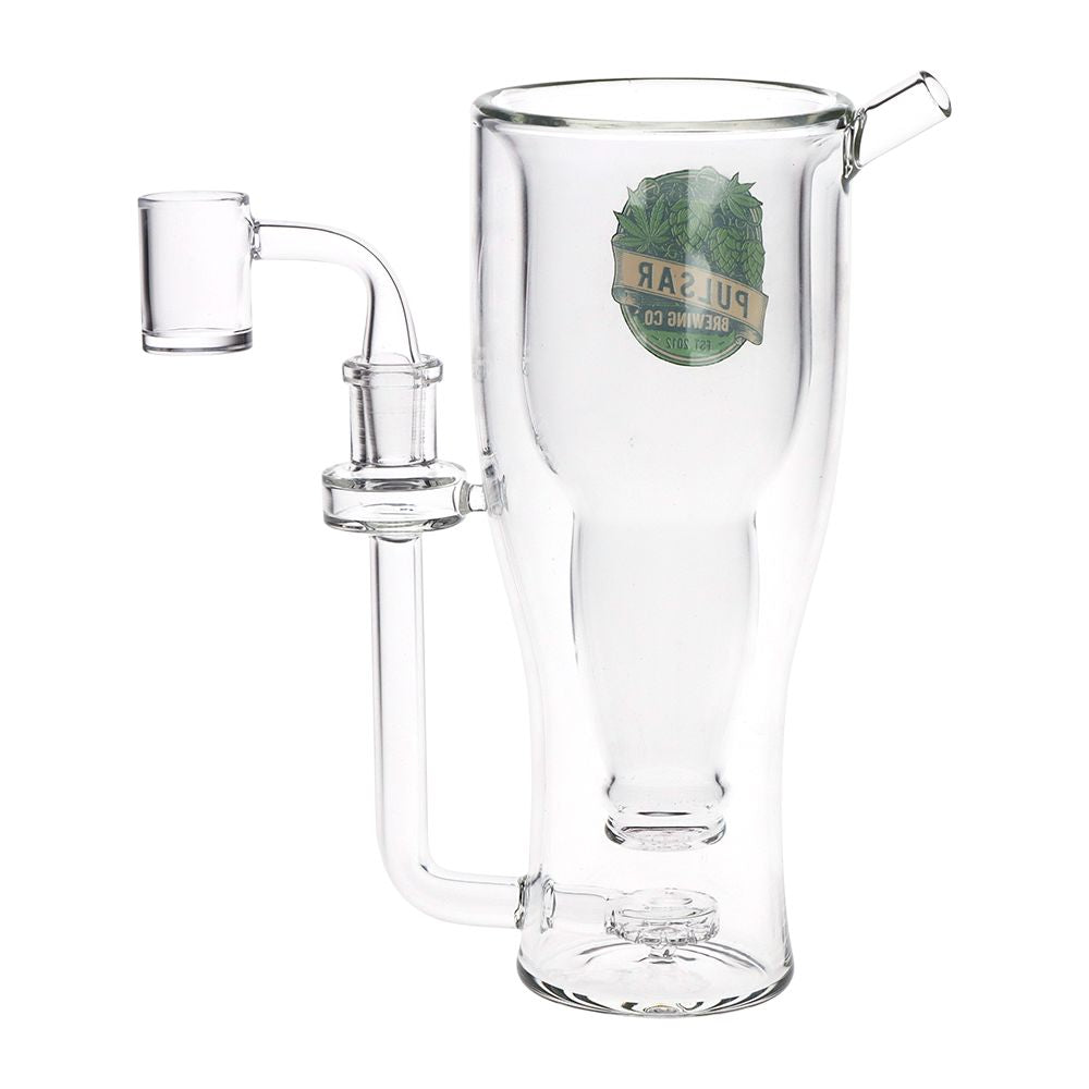 Pulsar Brewing Co Smokeable Beer Mug Glass Dab Rig - 8.5" / 330ml