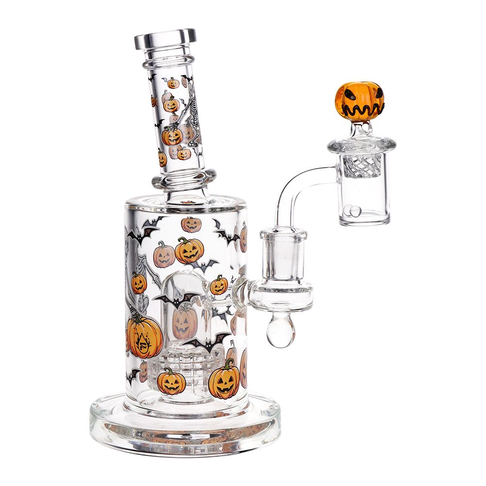 Halloween Ball Glass Dab Rig Complete Set