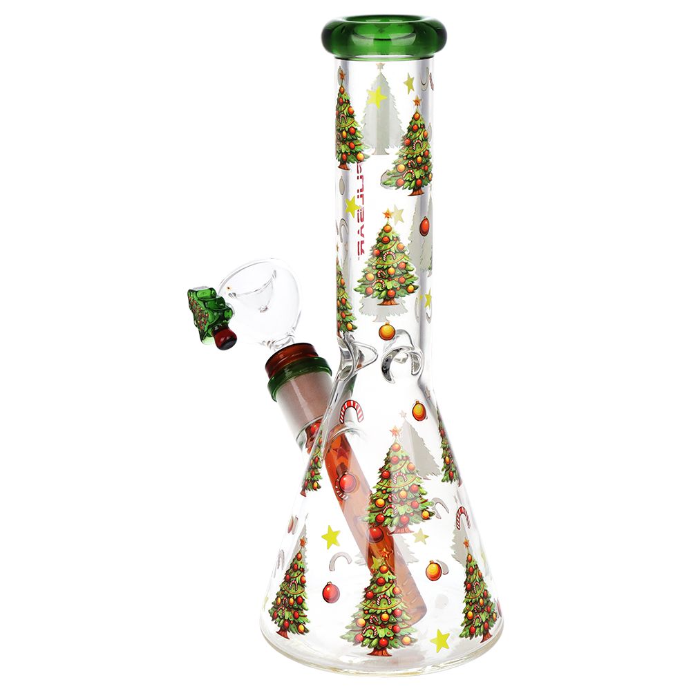 Christmas Tree Glass Bong and Pipe Duo