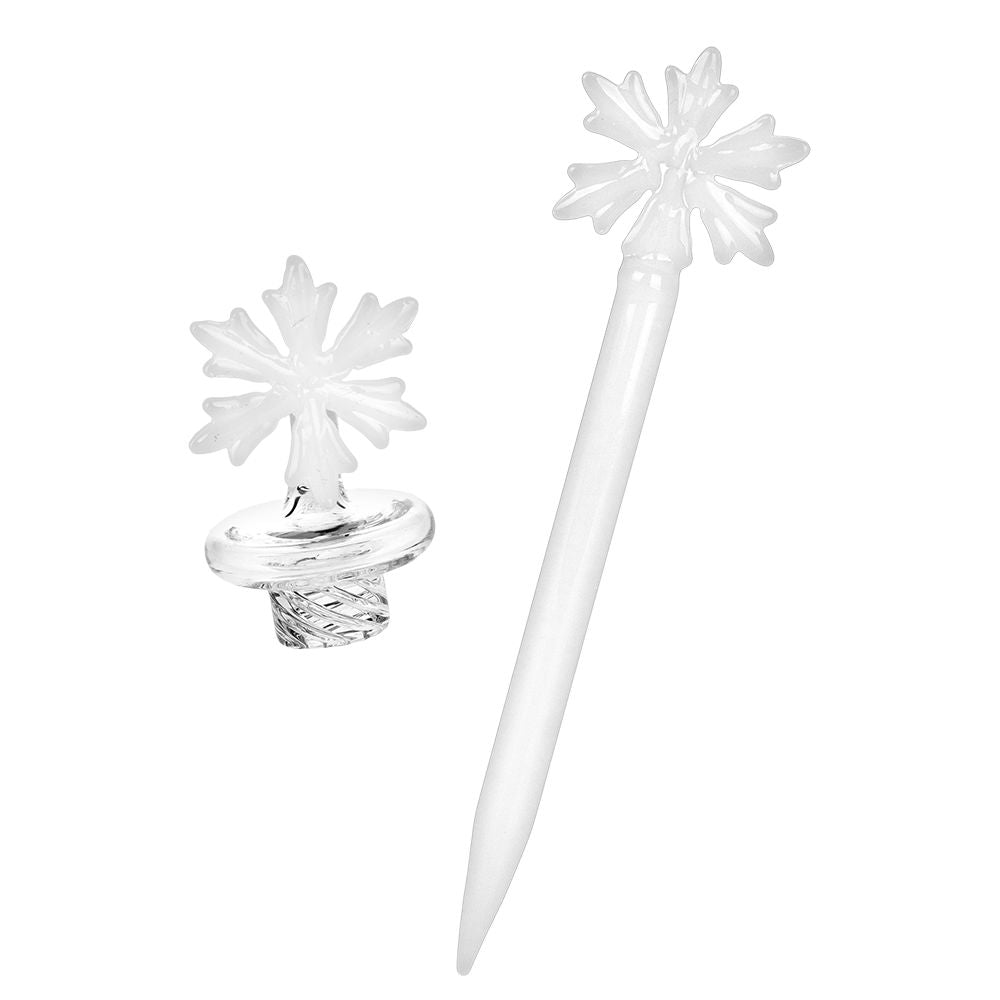 Holidaze Snowflake Glass Dab Rig Set