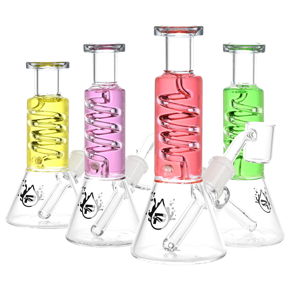Mini Glycerin Coil Beaker Dab Rig - 6"