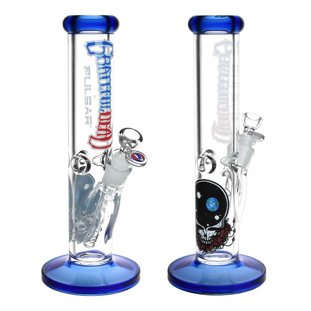 11.75&quot; Grateful Dead Space Your Face Straight Tube Glass Bong