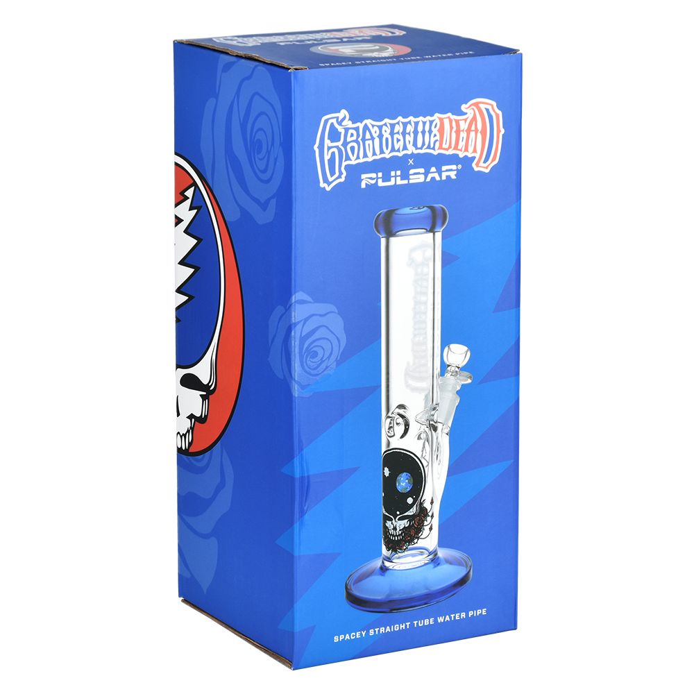 11.75&quot; Grateful Dead Space Your Face Straight Tube Glass Bong