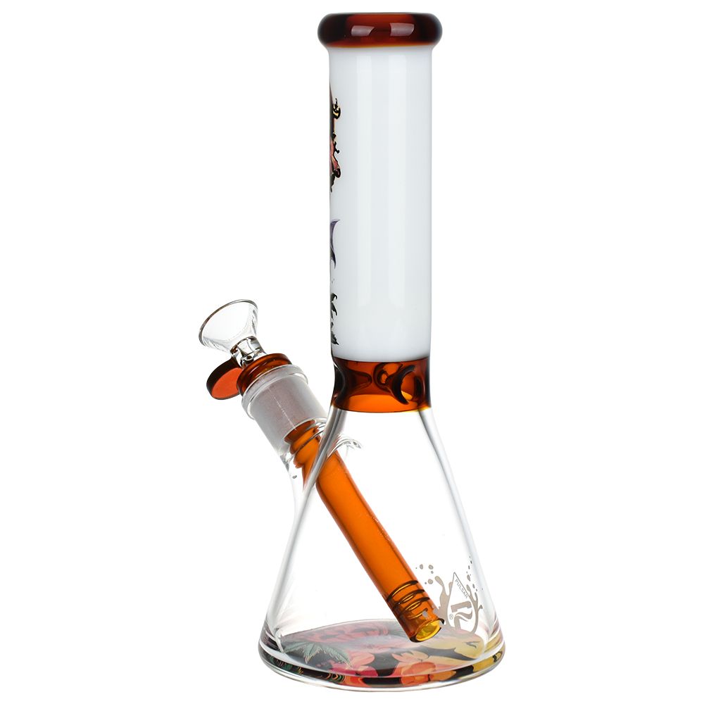 Halloween Scene Beaker Glass Bong - 9.5 IN