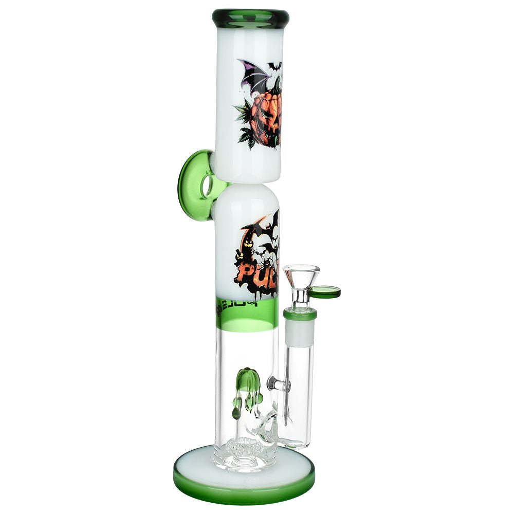 Double Stacked Halloween Glass Bong - 13&quot;