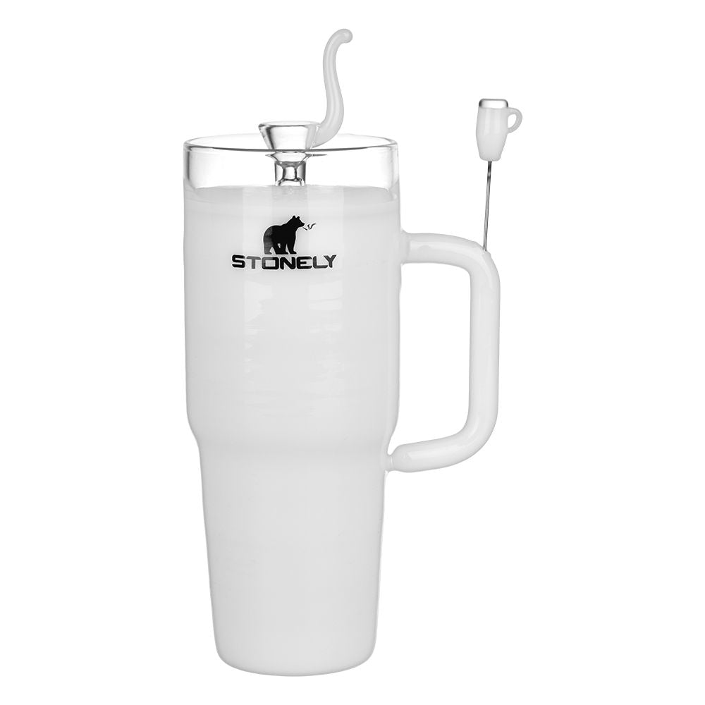 Stonely Cup Glass Bong - 8.5&quot;