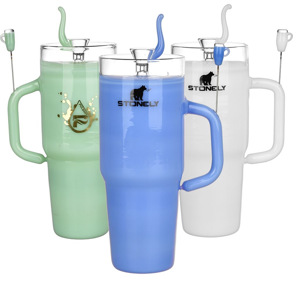Stonely Cup Glass Bong with Circ Percolator