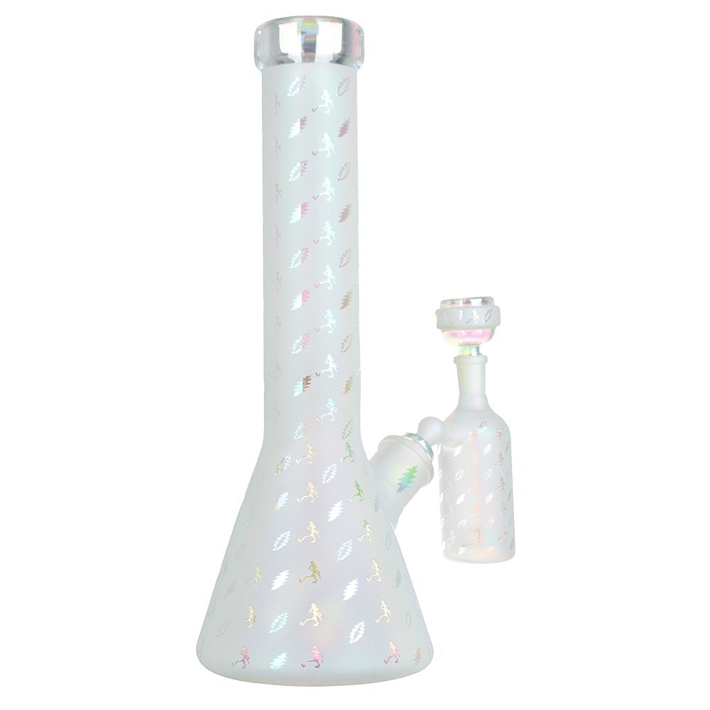 Grateful Dead x Pulsar Bolts And Skellies Glass Beaker Bong Set