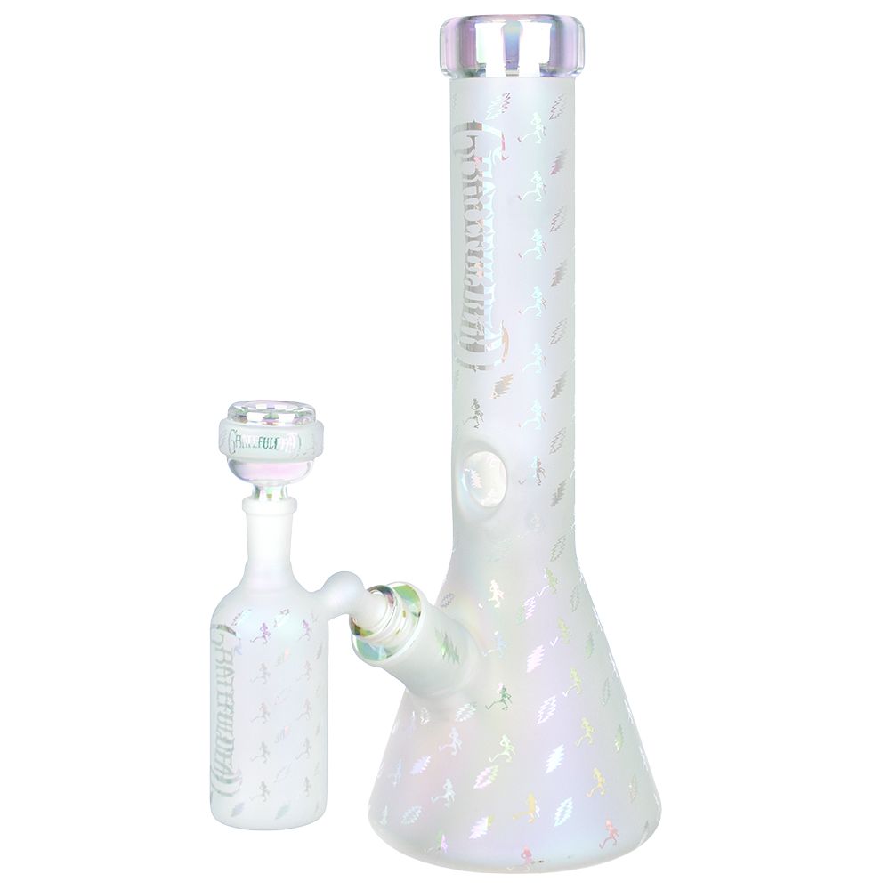 Grateful Dead x Pulsar Bolts And Skellies Glass Beaker Bong Set