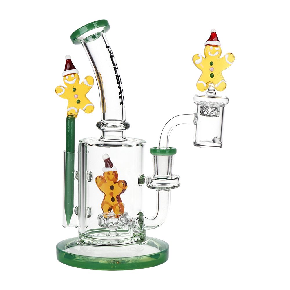 Holidaze Series Glass Dab Rig Set - 8.25"