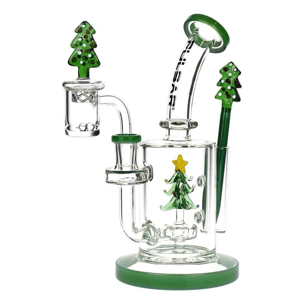 Holidaze Series Glass Dab Rig Set - 8.25&quot;