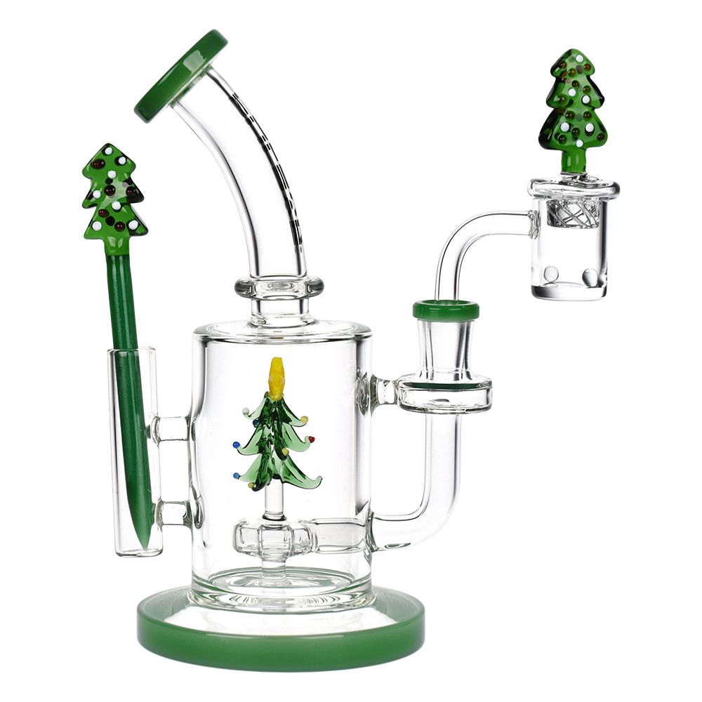 Holidaze Series Glass Dab Rig Set - 8.25&quot;