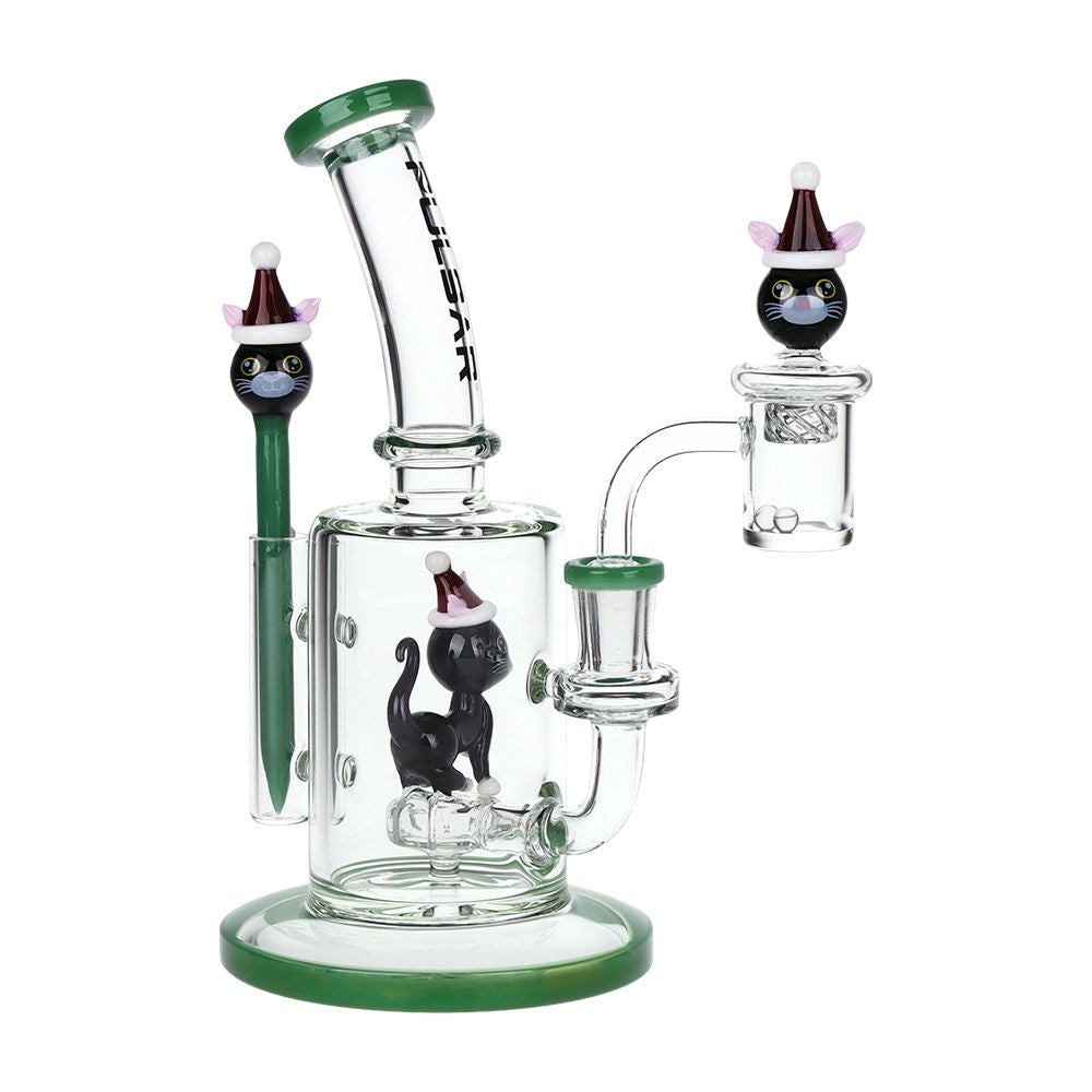 Holidaze Series Glass Dab Rig Set - 8.25"