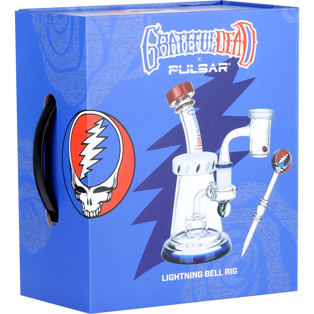 Grateful Dead x Pulsar Lightning Bell Dab Rig Set - 7.5"