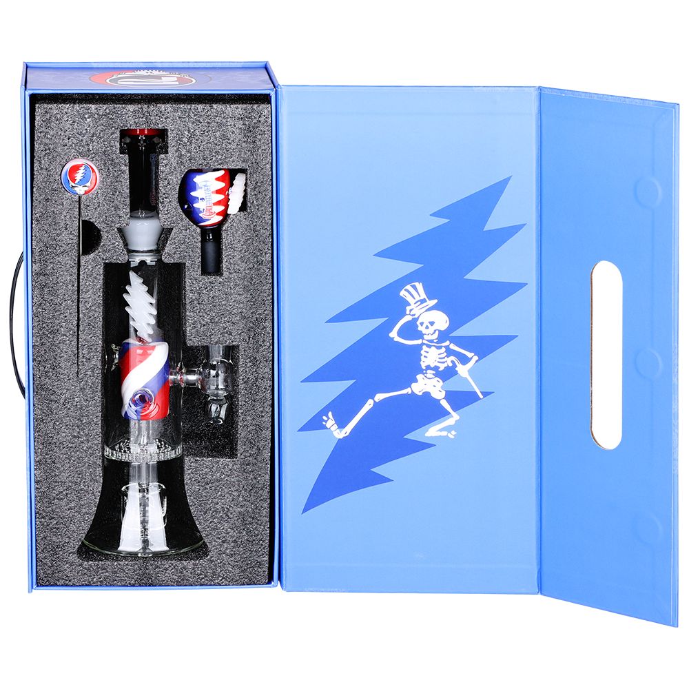 Grateful Dead x Pulsar Lightning Bolt Bong - 11.25"