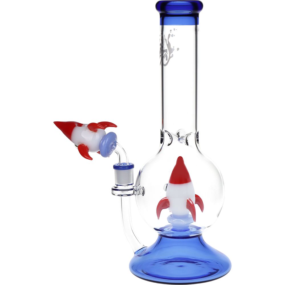 The Rocketship Percolator Glass Water Pipe