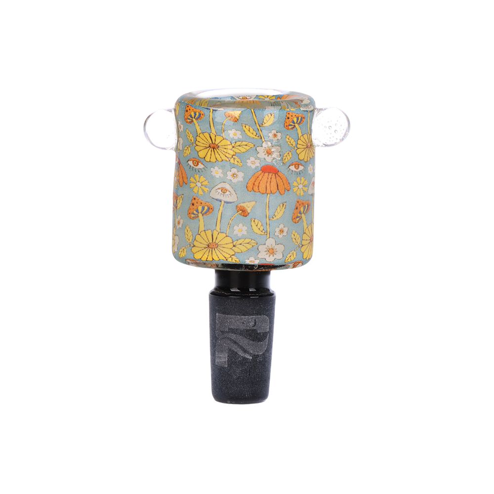 Inside Print Straight Tube Glass Bong - 11.25"