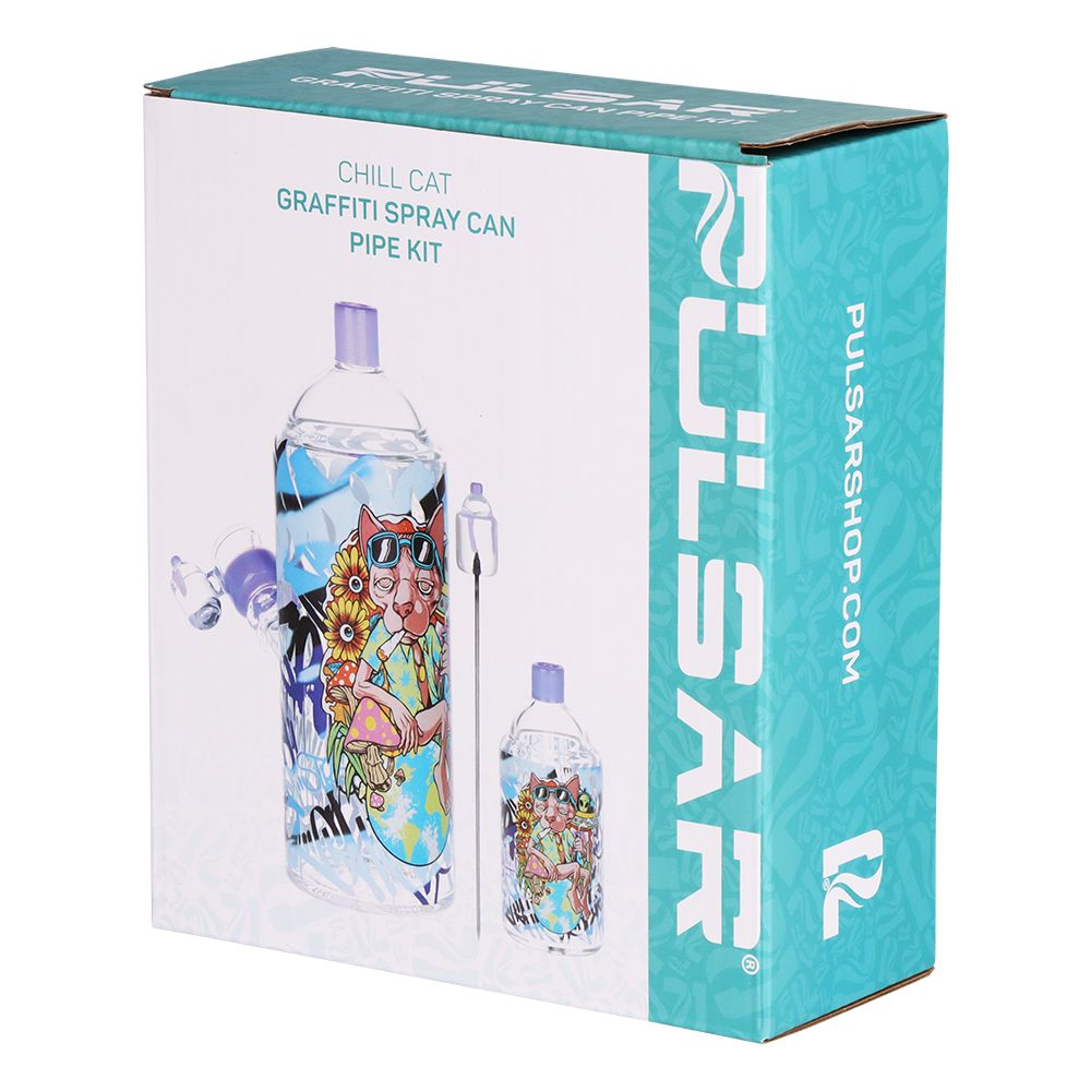 Graffiti Series Spray Paint Glass Bong & Pipe Set