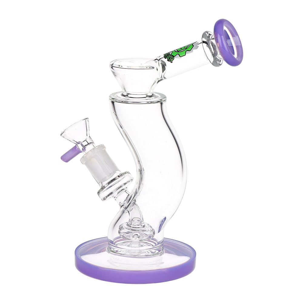 Hip Check Curved Glass Bong