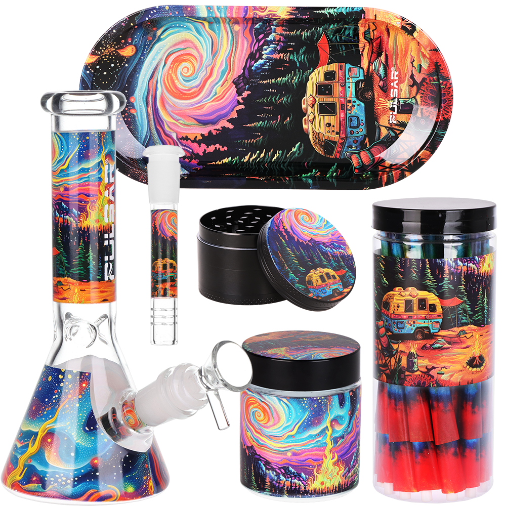 Design Series Beaker Bong Smoker's Kit | 7.75"