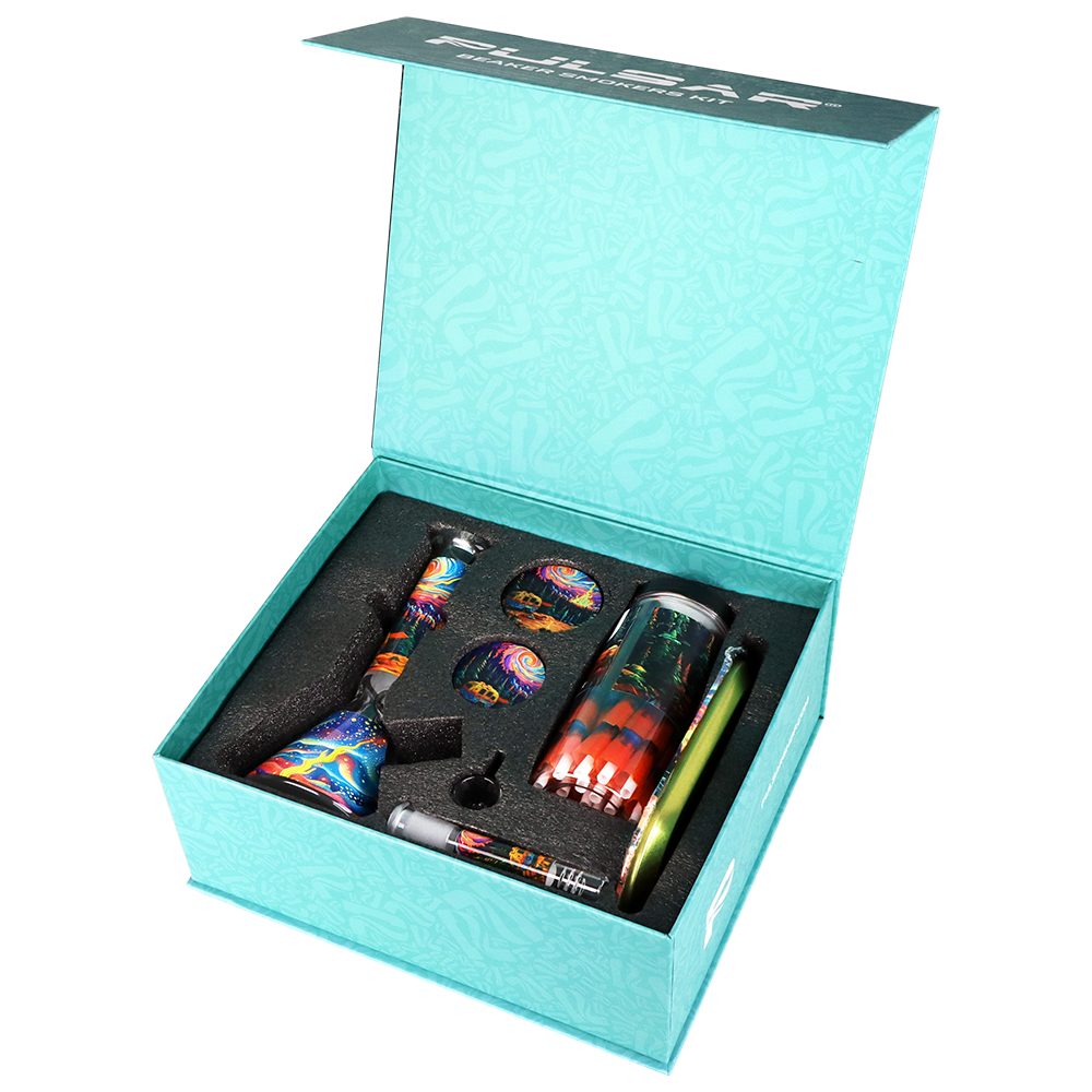 Design Series Beaker Bong Smoker's Kit | 7.75"