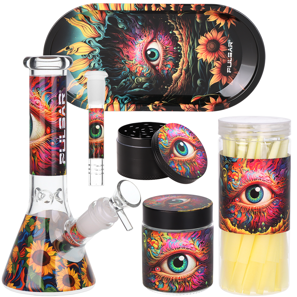 Design Series Beaker Bong Smoker's Kit | 7.75"