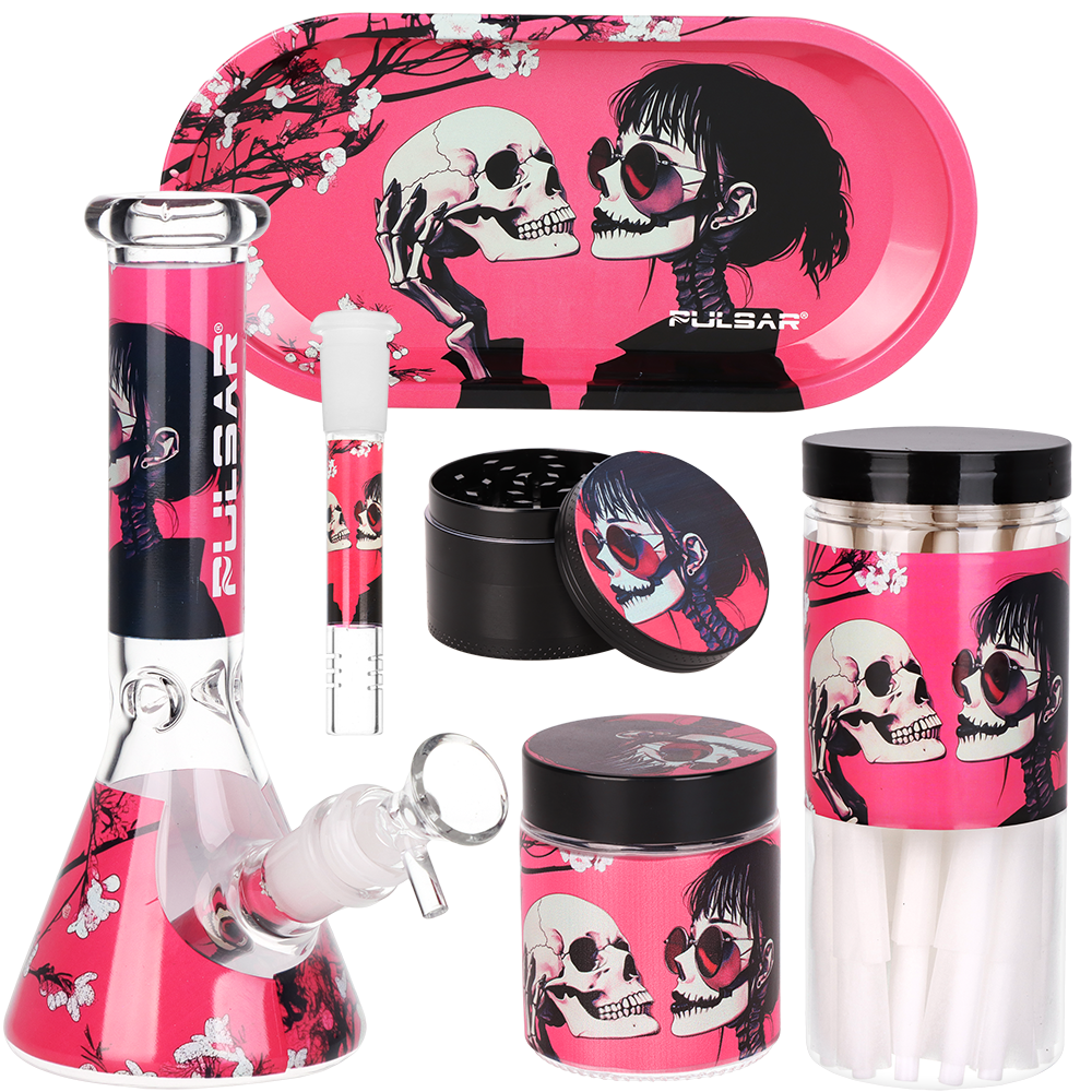 Design Series Beaker Bong Smoker's Kit | 7.75"