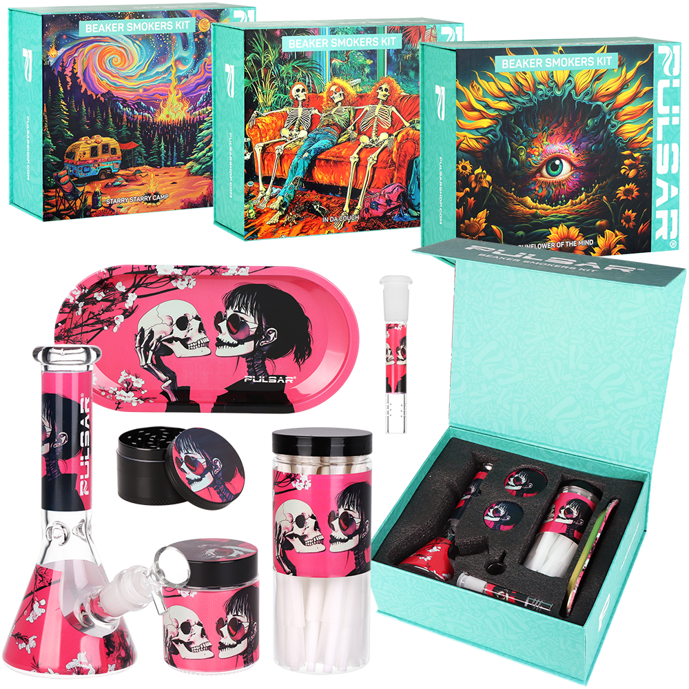 Design Series Beaker Bong Smoker's Kit | 7.75"