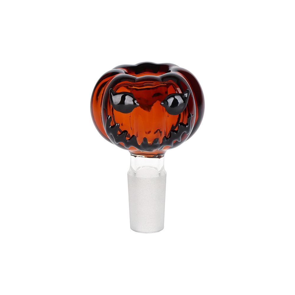 Twisty And Wicked Jack-O-Lantern Glass Bong - 11"