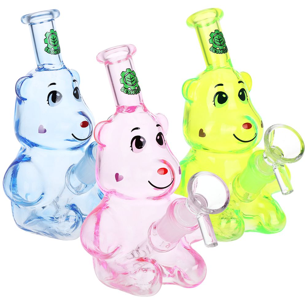 Mystery Color Happy Bears Mini Bong - 5"