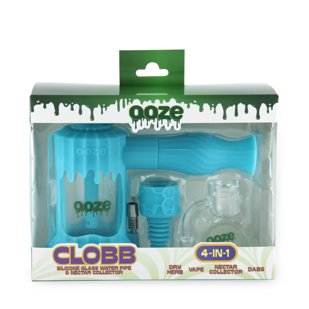 Ooze Clobb Silicone Water Pipe and Dab Straw