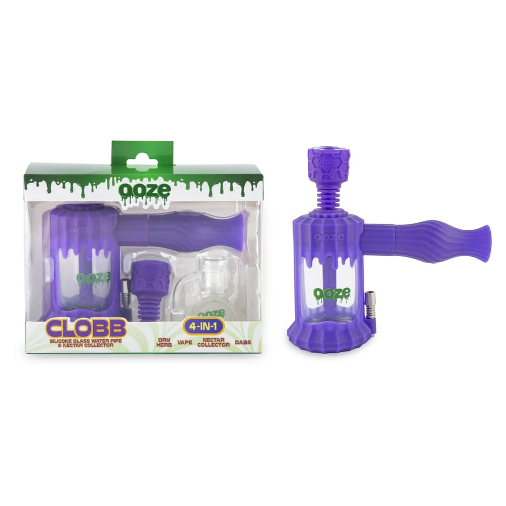 Ooze Clobb Silicone Water Pipe and Dab Straw