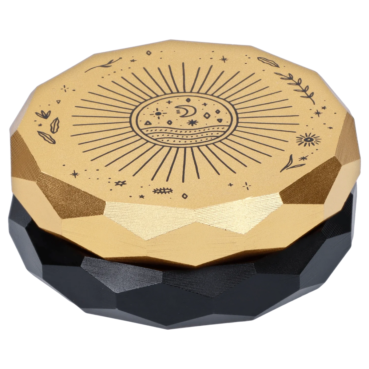 Astral Power Aluminum 2 stage Grinder Black and Gold