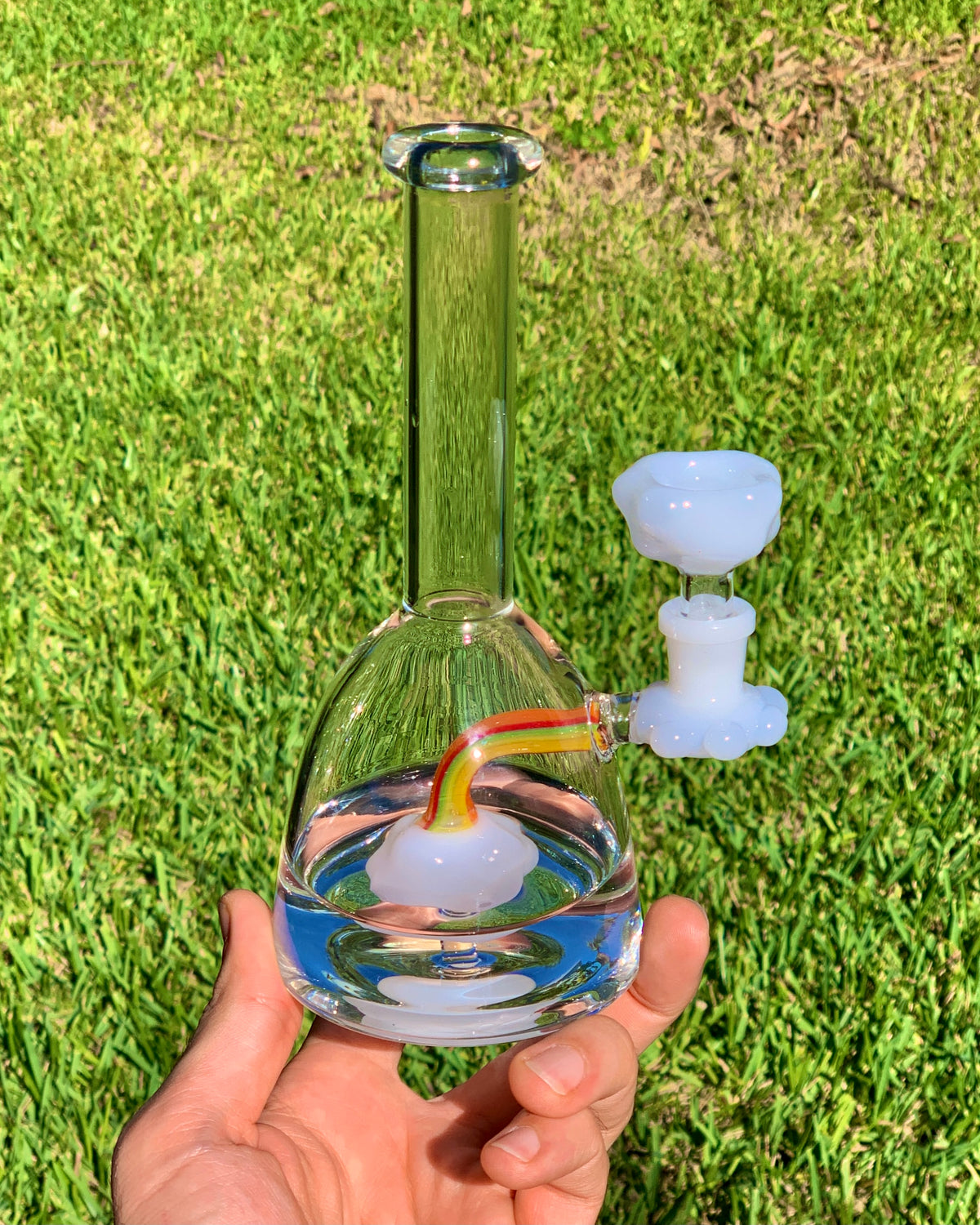 7.5&quot; Rainbow Cloud Water Pipe