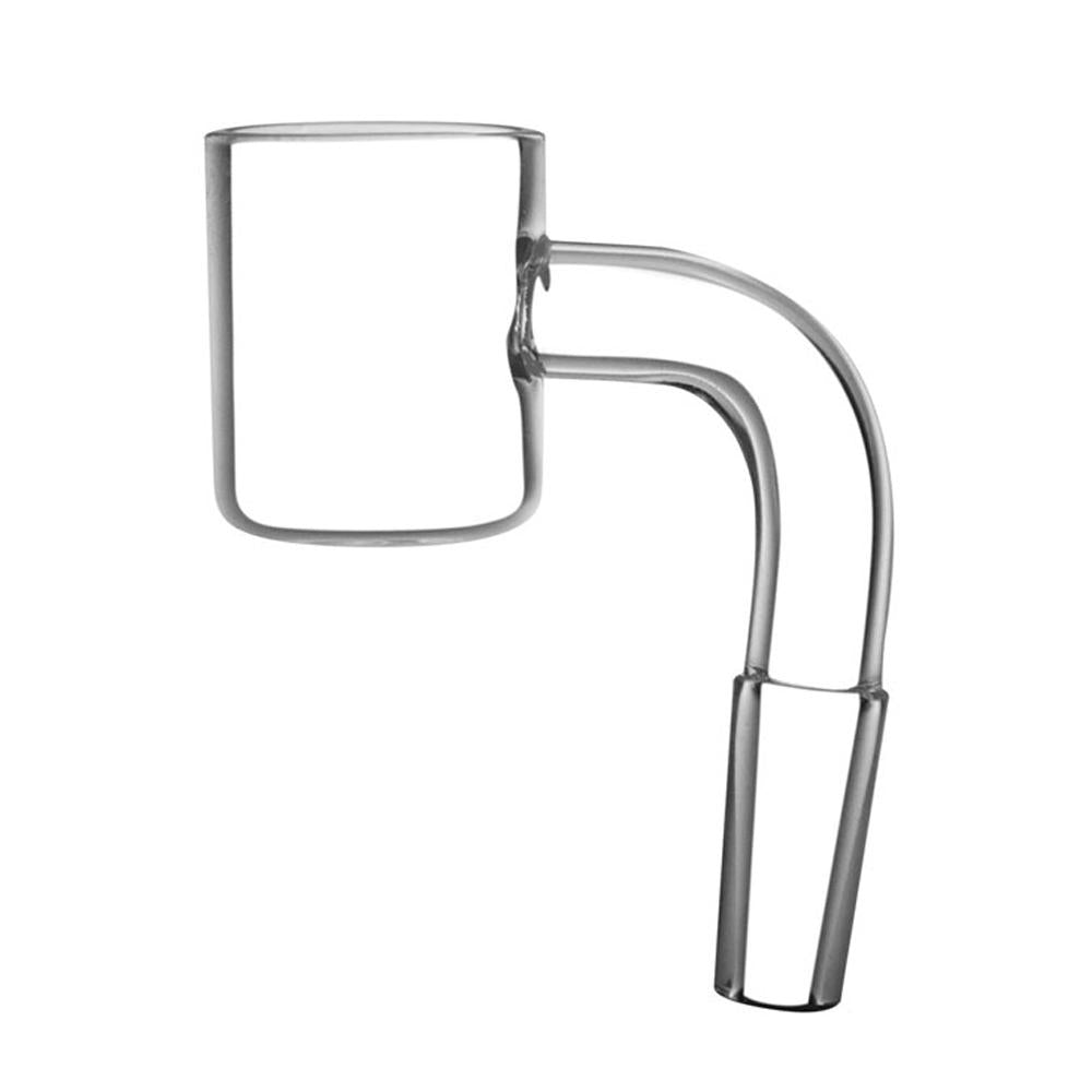 Clear quartz banger dab nail  on a white background