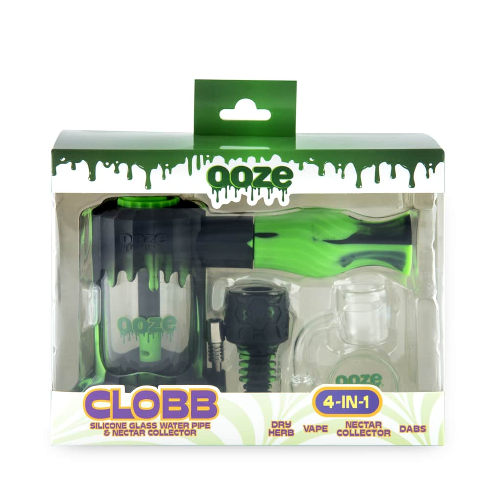 Ooze Clobb Silicone Water Pipe and Dab Straw