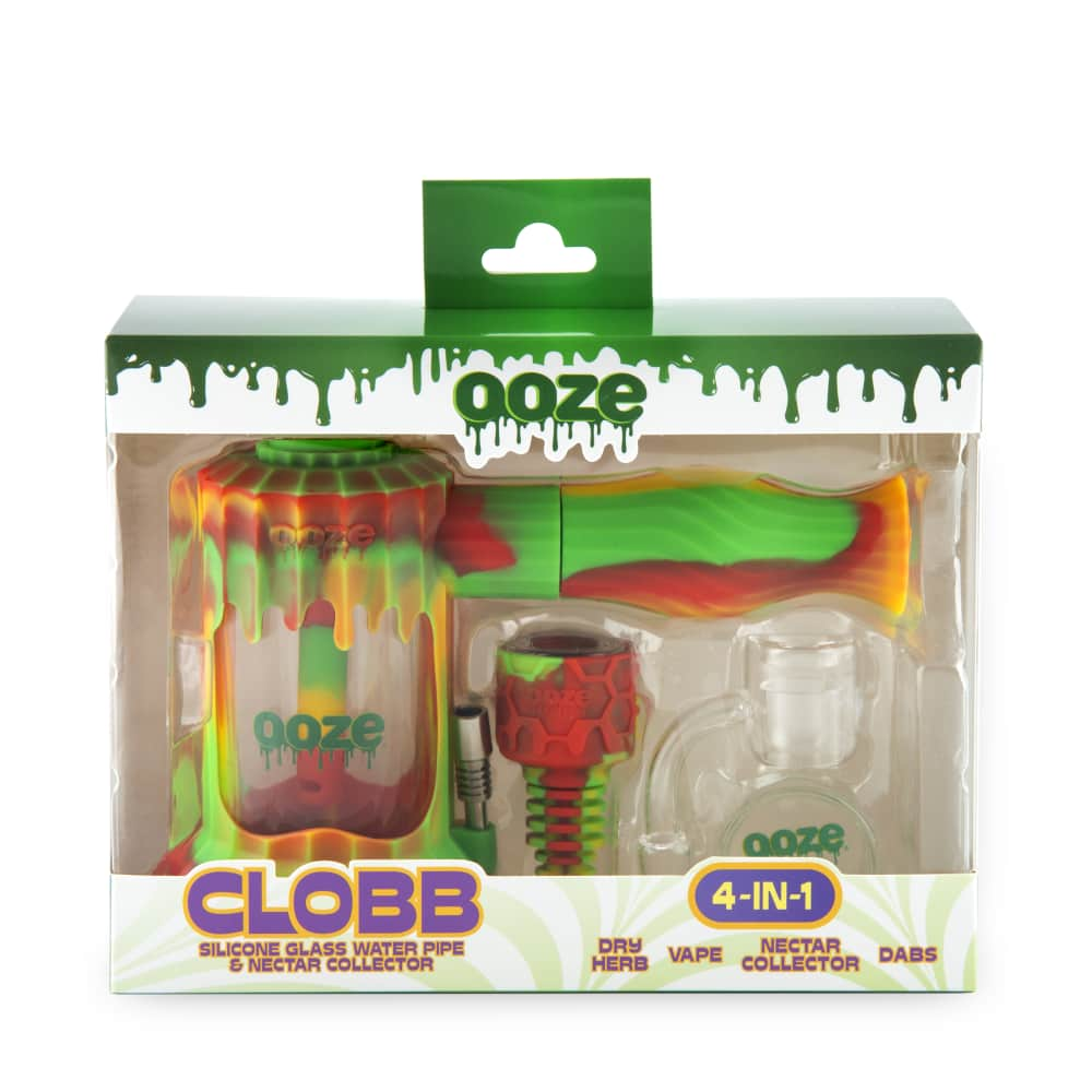 Ooze Clobb Silicone Water Pipe and Dab Straw