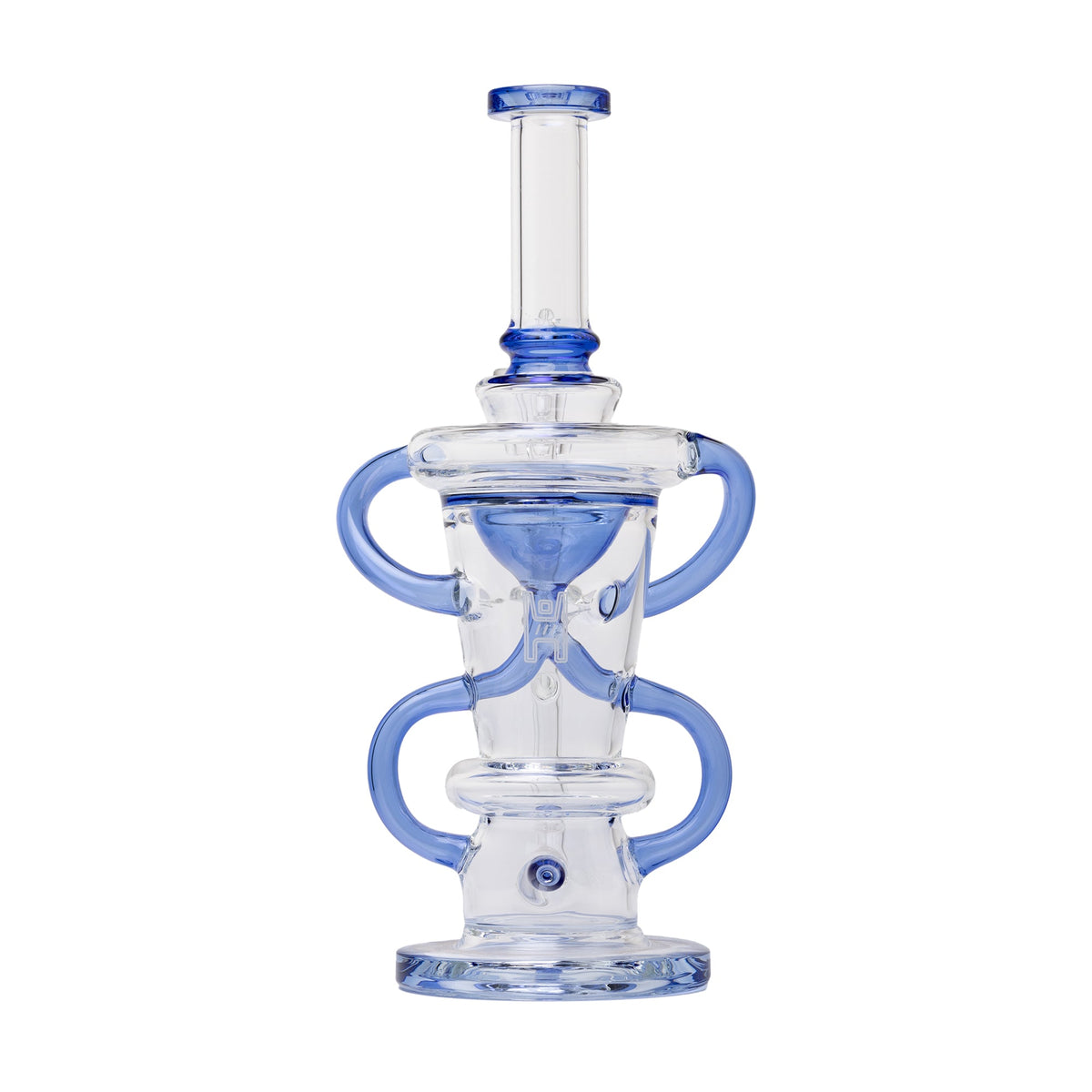 Large Straight Recycler Dab Rig - Complete Set
