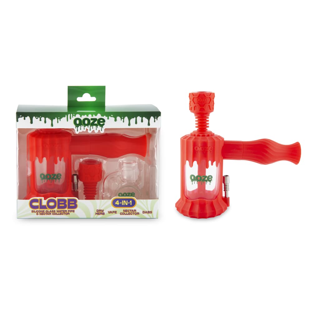 Ooze Clobb Silicone Water Pipe and Dab Straw