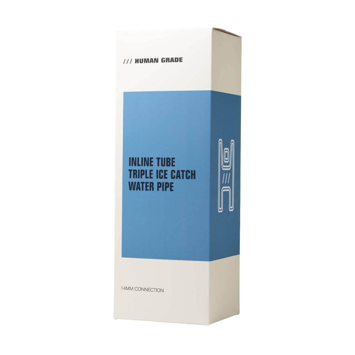 XL 15.75" Inline Perc Straight Tube Triple Ice Catch Glass Bong