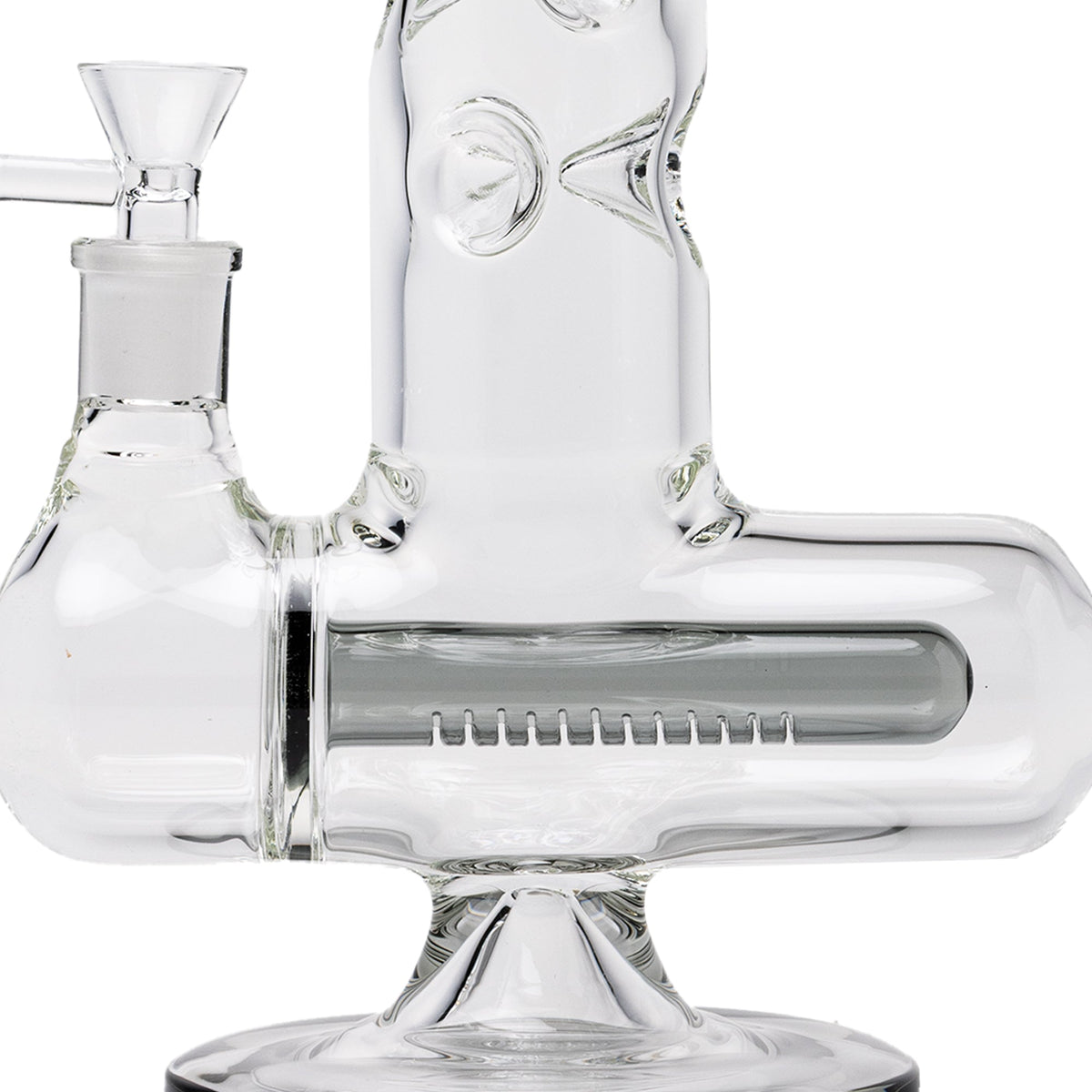 XL 15.75" Inline Perc Straight Tube Triple Ice Catch Glass Bong