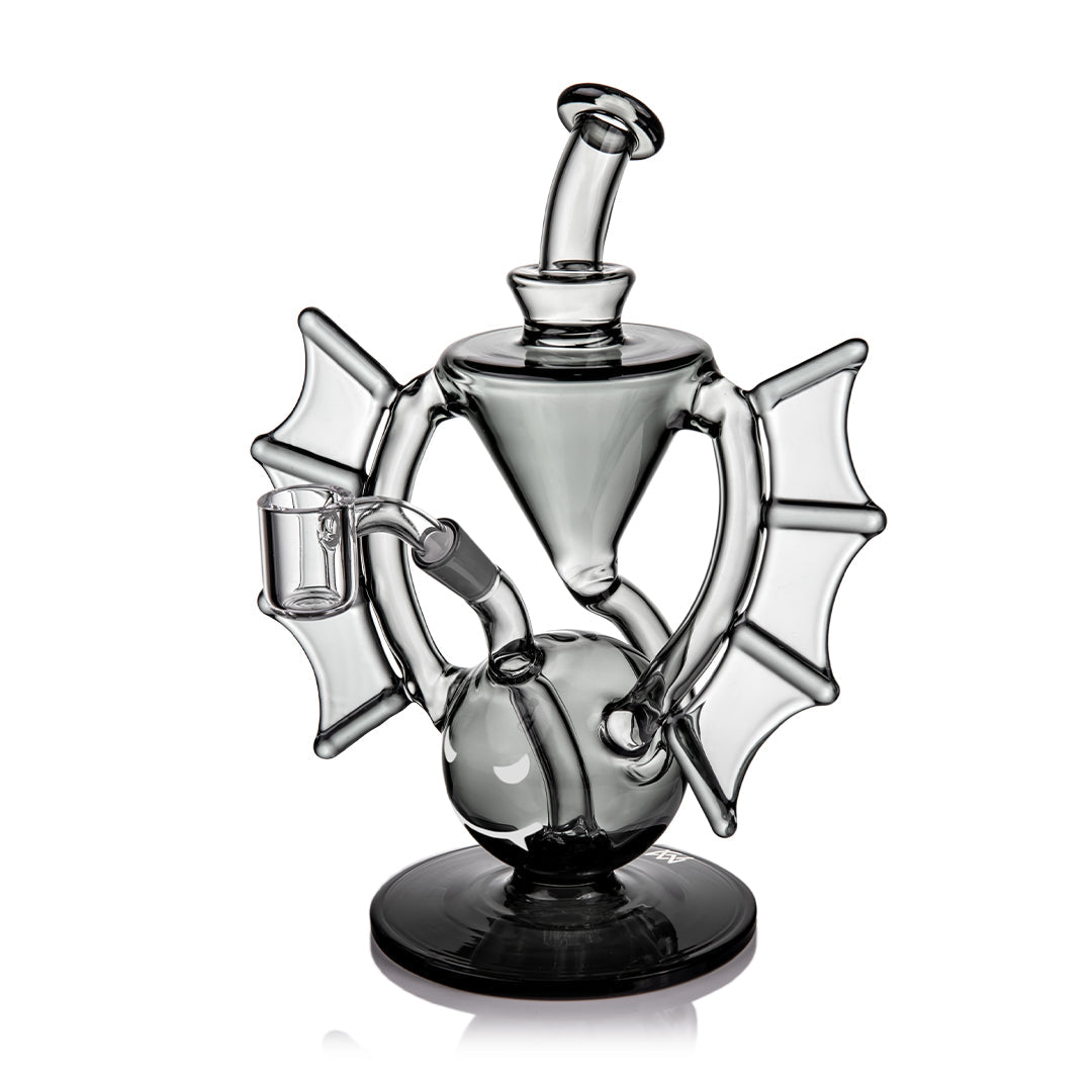 Glass smoking Dab Rig  with Halloween bat design