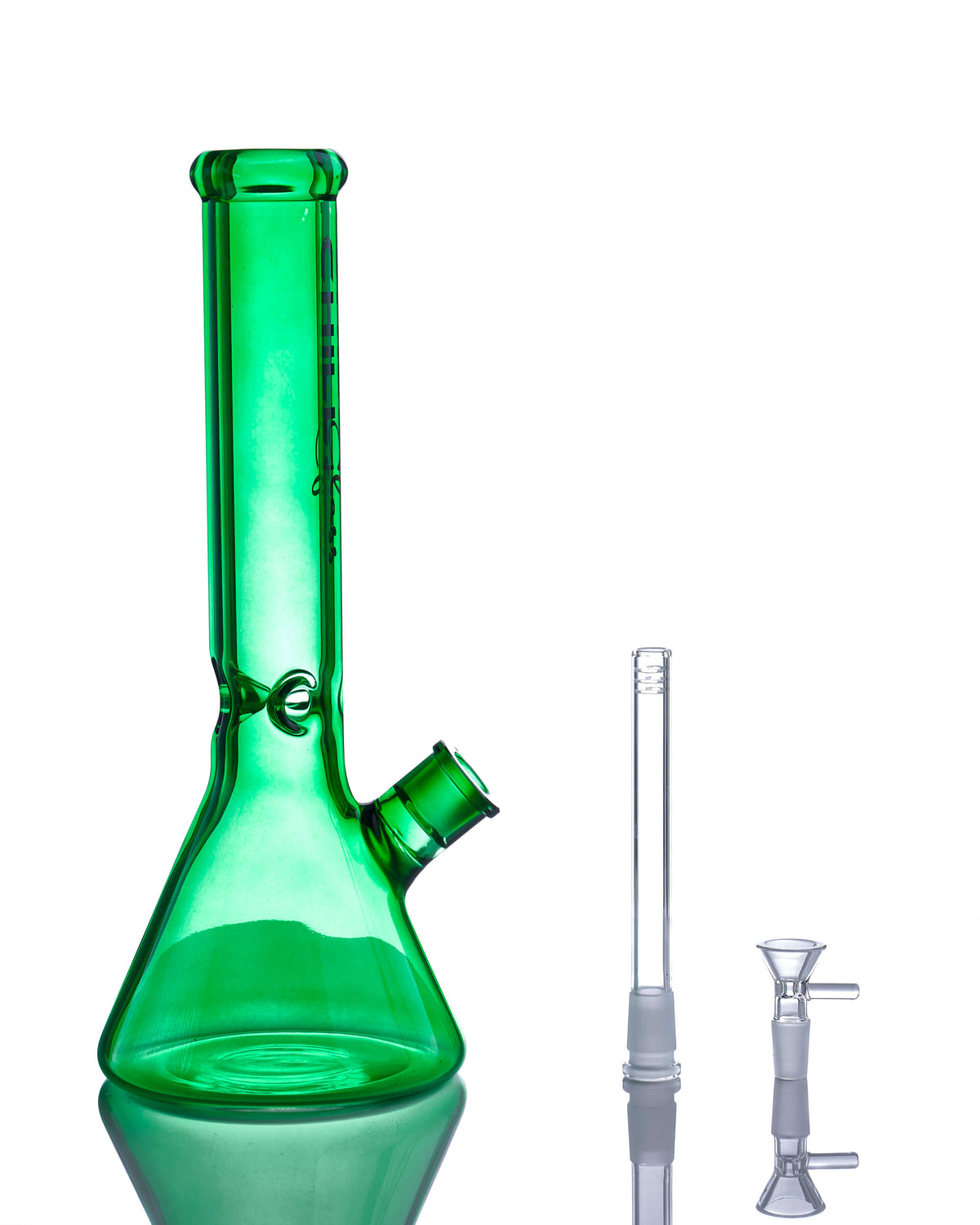 14&#39;&#39; Green Beaker Bong - Chill Glass Chill Glass