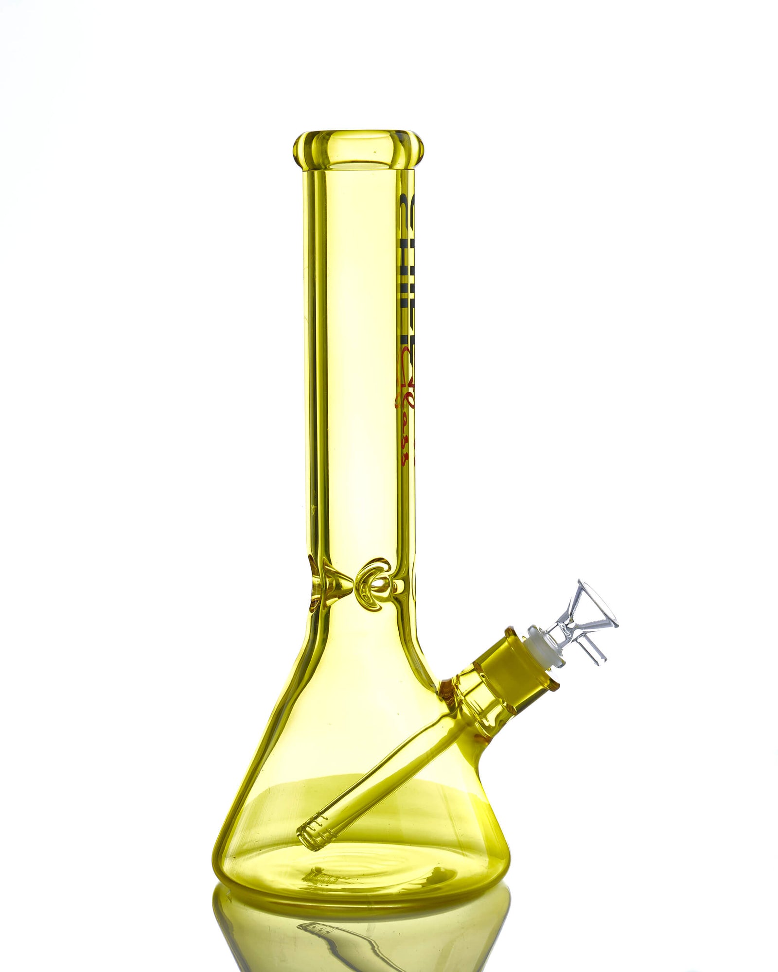 14'' Yellow Beaker Bong - Chill Glass Chill Glass