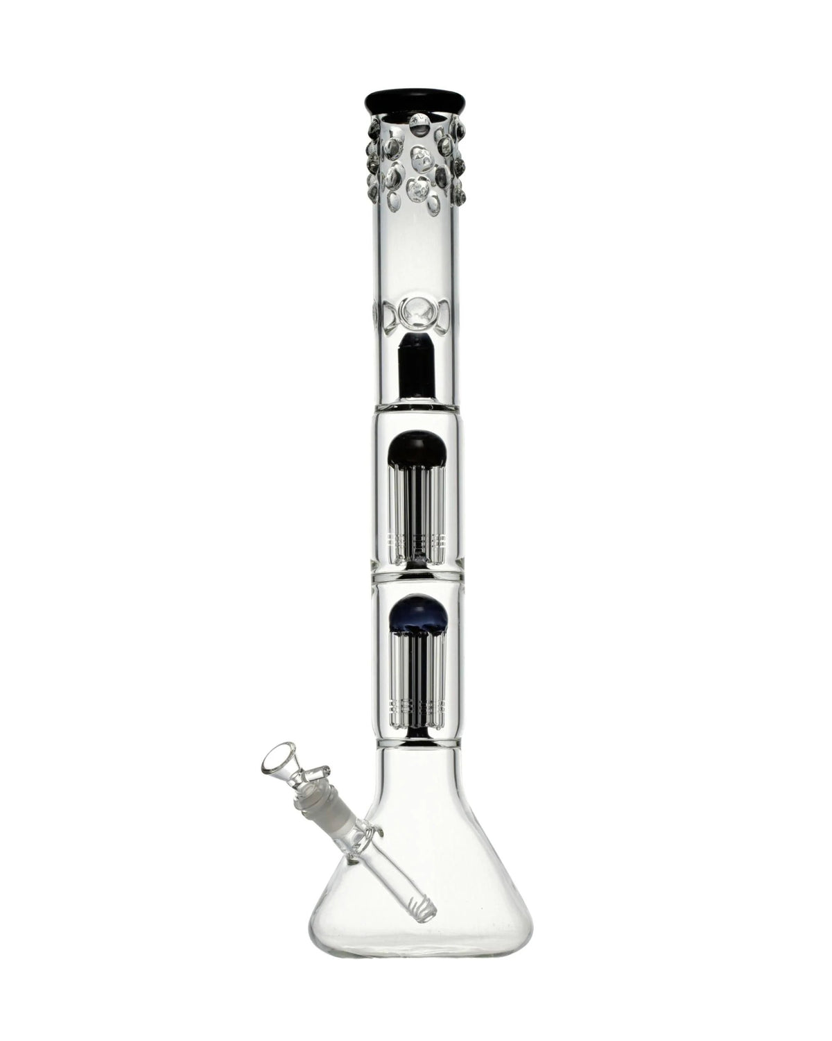 18” Double Tree Perc Spotted Bong