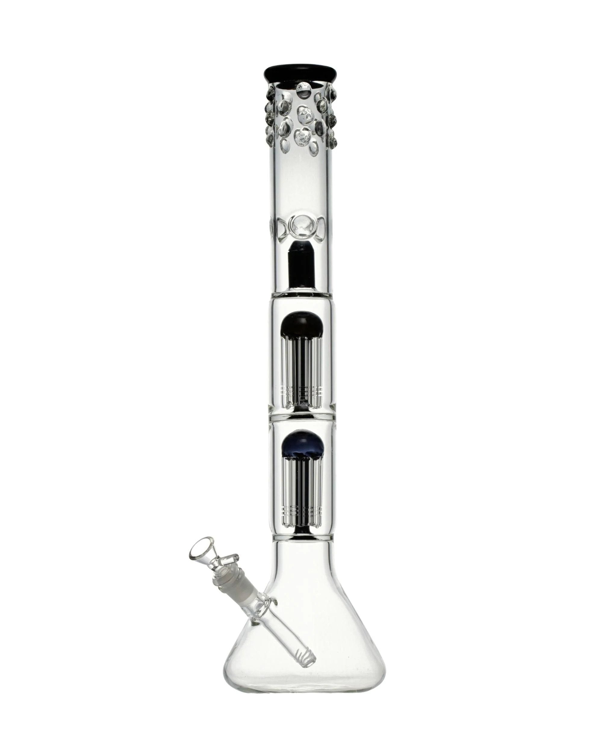 GL086 – 18″ Large Water Pipe – Swiss Neck Double Chamber Percolator  (Assorted)