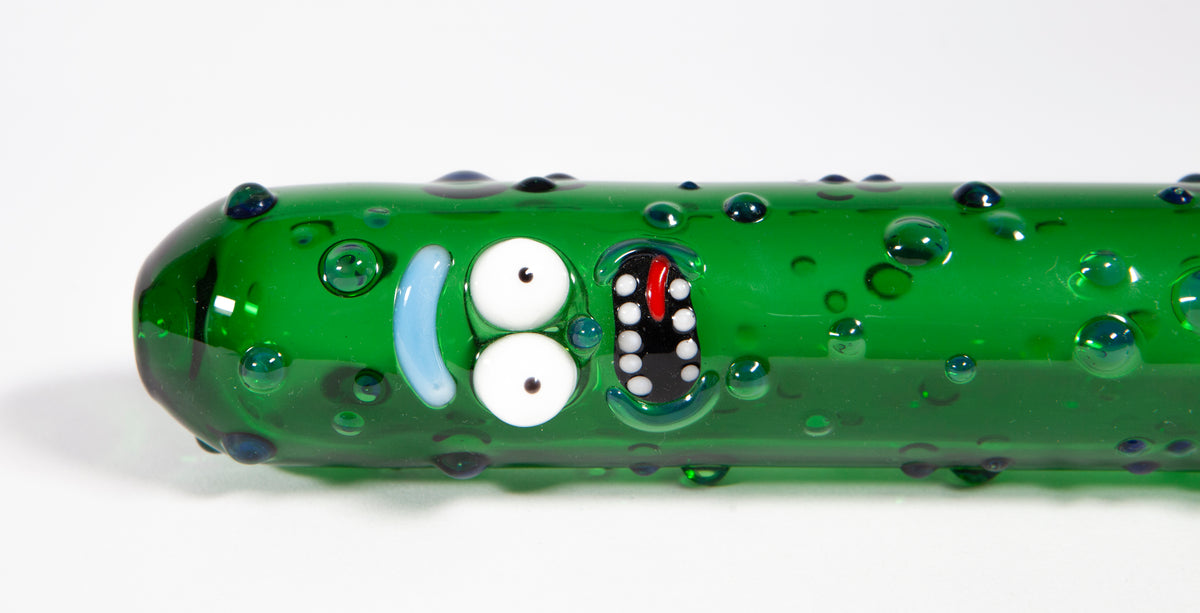 Pickle Rick Pipe By Crooks Glass WorldofBongs