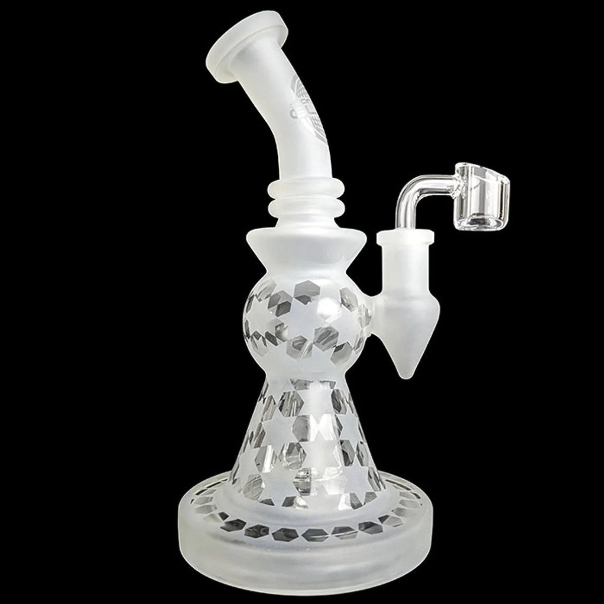 9&quot; Frosted “Starlight” Cone Showerhead Perc Dab Rig